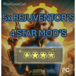 5x Rejuvenator's 4 Star Legendary Mods