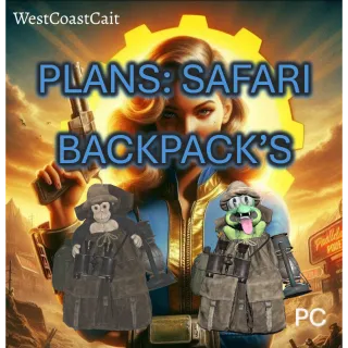 Safari Gorilla and Crocolossus Backpack Plans