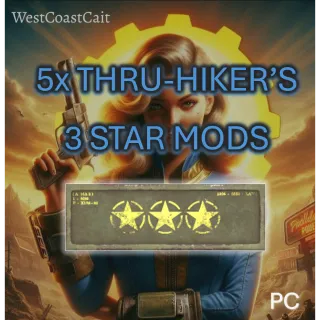 5x Thru Hiker's 3 Star Legendary Mods