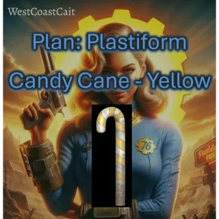 Plan: Plastiform Candy Cane - Yellow