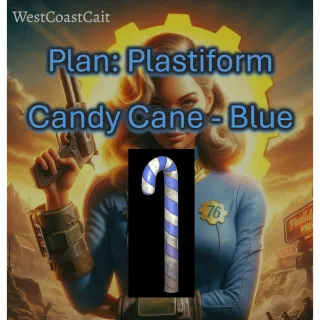 Plan: Plastiform Candy Cane - Blue