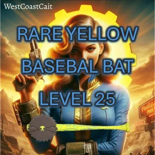 Rare Yellow Baseball Bat Level 25