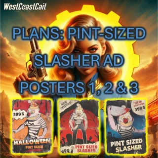 Plans: Pint-Sized Slasher Ad Poster 1, 2 & 3 Bundle