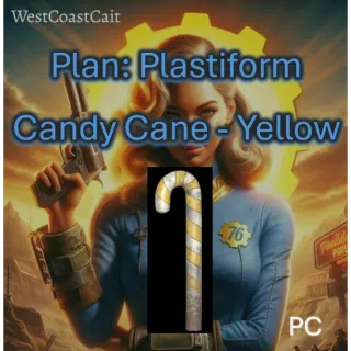 Plan: Plastiform Candy Cane - Yellow