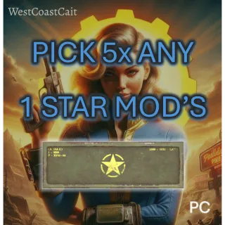 Pick 5x Any 1 Star Mod's