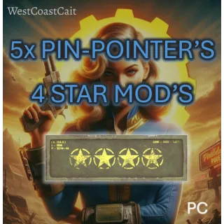 5x Pin-Pointer's 4 Star Legendary Mods