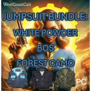 Jumpsuit Bundle: White Powder, BOS, Forest Camo