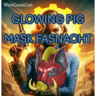 Glowing Pig Mask Fasnacht