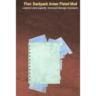 Plan: Backpack Armor Plated Mod