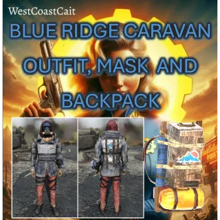 Blue Ridge Caravan Outfit, Mask and Backpack