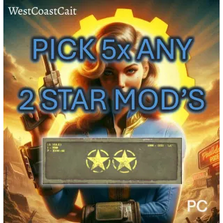 Pick 5x Any 2 Star Mod's