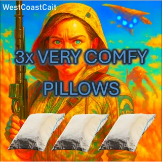 3x Very Comfortable Pillows