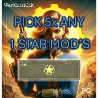 Pick 5x Any 1 Star Mod's