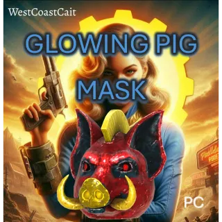 Glowing Pig Mask Fasnacht