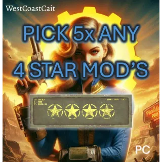 Pick 5x Any 4 Star Mod's