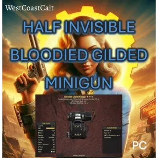 Half Invisible B2525 Gilded Minigun