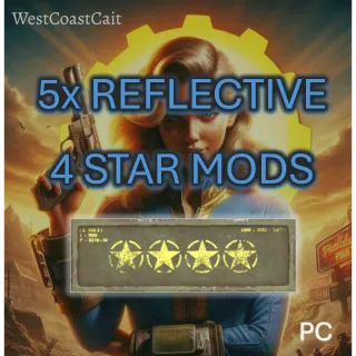 5x Reflective 4 Star Legendary Mods