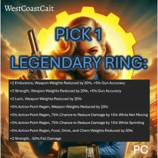 Pick 1 Legendary Ring