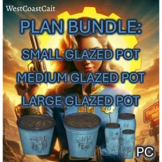 Small Glazed Pot, Medium Glazed Pot, Large Glazed Pot