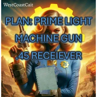 Plan: Prime Light Machine Gun .45 Receiver NEW