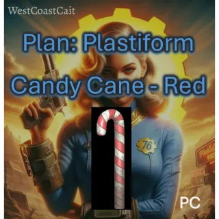 Plan: Plastiform Candy Cane - Red