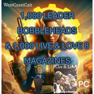 XP BUNDLE: 1000 Leader Bobbleheads, 1000 LL8 Magazines