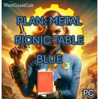 Plan: Metal Picnic Table Blue