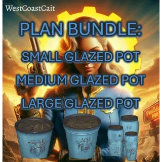 Small Glazed Pot, Medium Glazed Pot, Large Glazed Pot