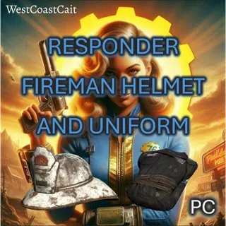 Responder Fireman Uniform and Helmet