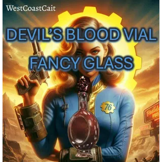 Devil's Blood Vial Fancy Glass Displayable Misc