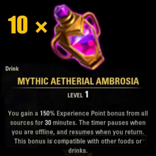 150% XP Mythic Ambrosia