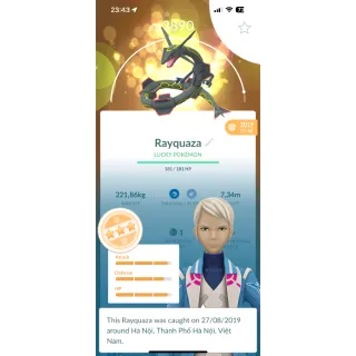 Pokemon GO | Maxed Legendary Shiny Rayquaza 4000 CP | 24/7 Fast & Safe