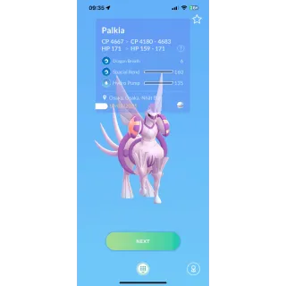 Pokemon GO | Combo Non-Shiny Palkia-O (Spacial Rend) + Dialga-O (Roar Of Time) Level 50, 3 moves| 24/7 Fast & Safe