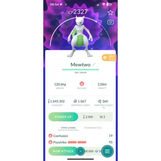 Pokemon GO | Shiny Mewtwo Psystrike sure lucky trading | 24/7 Fast & Safe