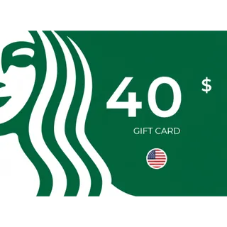 $40.00 USD Starbucks $5*8