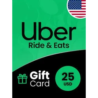 $25.00 USD Uber Eats