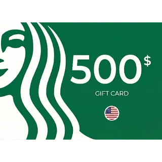 $500.00 USD Starbucks
