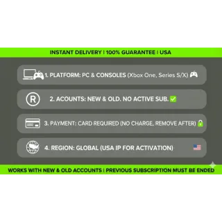 Xbox Game Pass Ultimate 1 Month (OLD and NEW accounts)