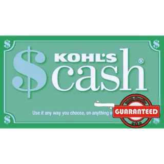 $30.00 Kohl's Cash