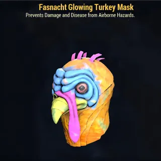 Fasnacht Glowing Turkey Mask 