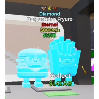 Fortnite Steal The Brainrot diamond Burguro and Fryuro