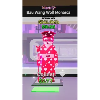 Fortnite Steal The Brainrot Lovely Bau Wang Wolf Monarca