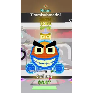 Fortnite Steal The Brainrot Neon Tiramisubmarini