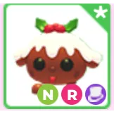 CHRISTMAS PUDDING PUP NR / ADOPT ME