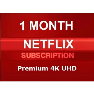 NETFLIX PREMIUM ACCOUNT 1 MONTH