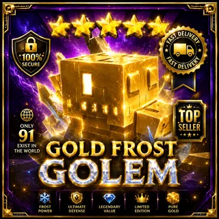 🔥 [RARE] GOLD FROST GOLEM - GARDEN TOWER DEFENSE
