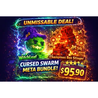 🔥 [BUNDLE] WITCHLEAF 🧙🏻 + CHAMPIONS BEE STINGER GARDEN TOWER DEFENSE