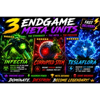 [⚡] BUNDLE META (TESLAFLORA + CORRUPTED STEM + INFECTIA) - GARDEN TOWER DEFENSE