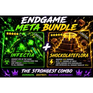 [🍫] BUNDLE INFECTIA + SHOCKOLATEFLORA - GARDEN TOWER DEFENSE FAST DELIVERY ⚡