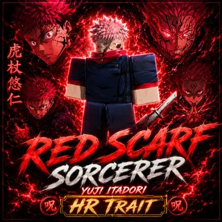 [🩸] RED SCARF SORCERER - YUJI ITADORI / HR TRAIT ⚡